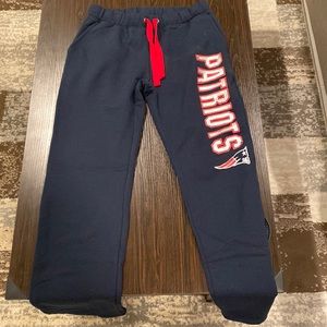 NFL patriots sweatpants size m. Never worn